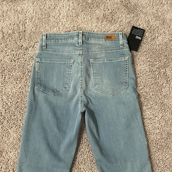 PAIGE Women's Sky Blue Flare Jeans - Picture 5 of 6